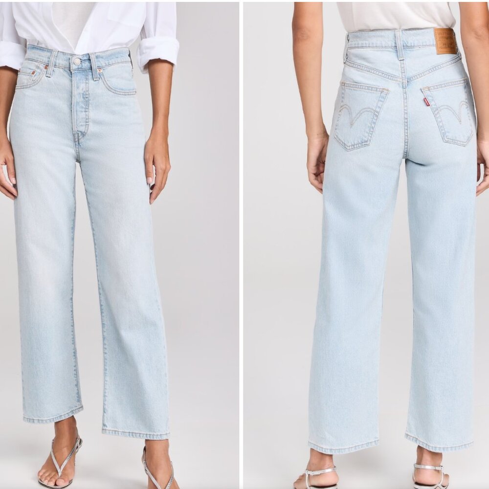 Levis Ribcage Straight Ankle in Ojai Wash